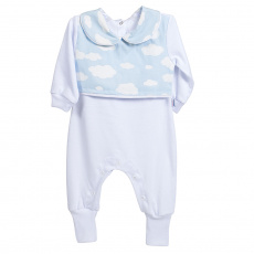 Macacão para Bebê Nuvem Azul - Tamanho Único