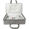 Mala Maternidade Vinil Chevron Preto