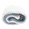 Manta Cobertor para Bebê Soft Fleece Sherpa Cinza