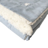 Manta para Bebê com Sherpa Linho Azul