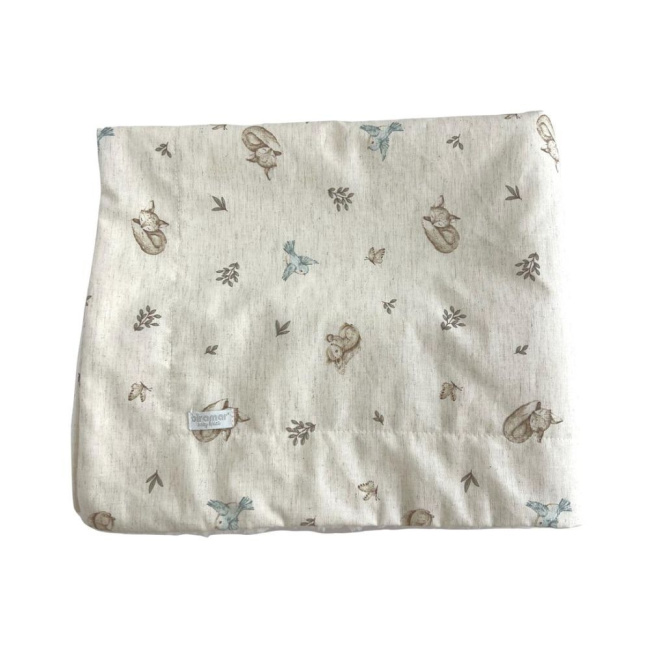 Manta para Bebê com Sherpa Linho Bosque Encantado