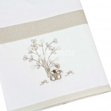 Manta para Bebê Malha Barrado Savanah Nude