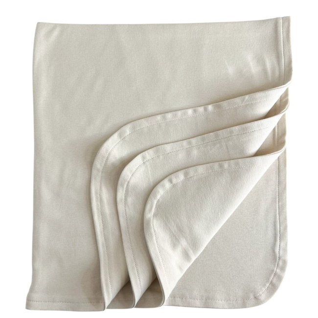 Manta para Bebê Malha Dupla Suedine Off White