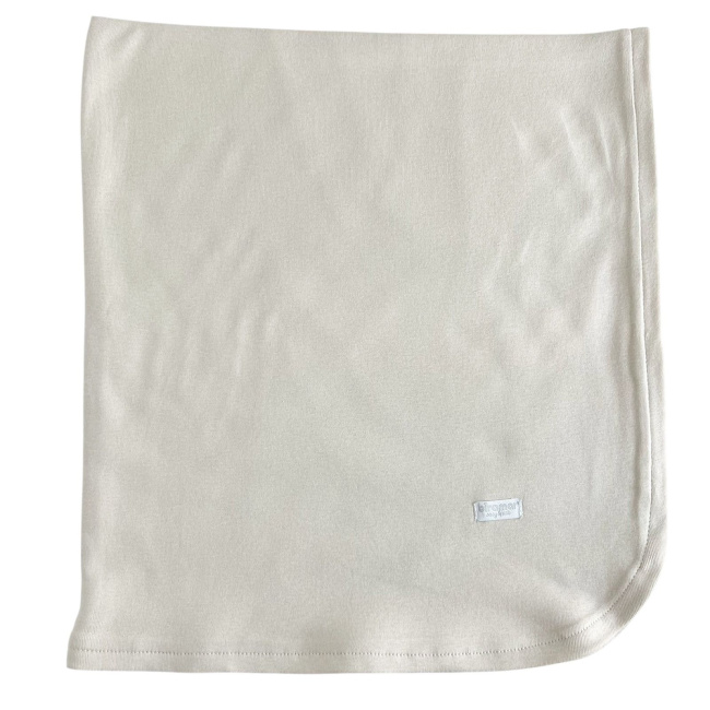 Manta para Bebê Malha Dupla Suedine Off White
