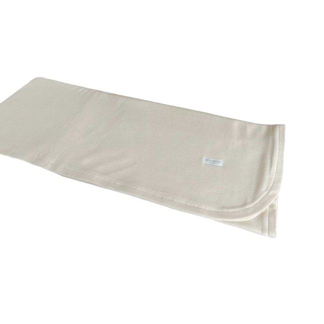 Manta para Bebê Malha Dupla Suedine Off White