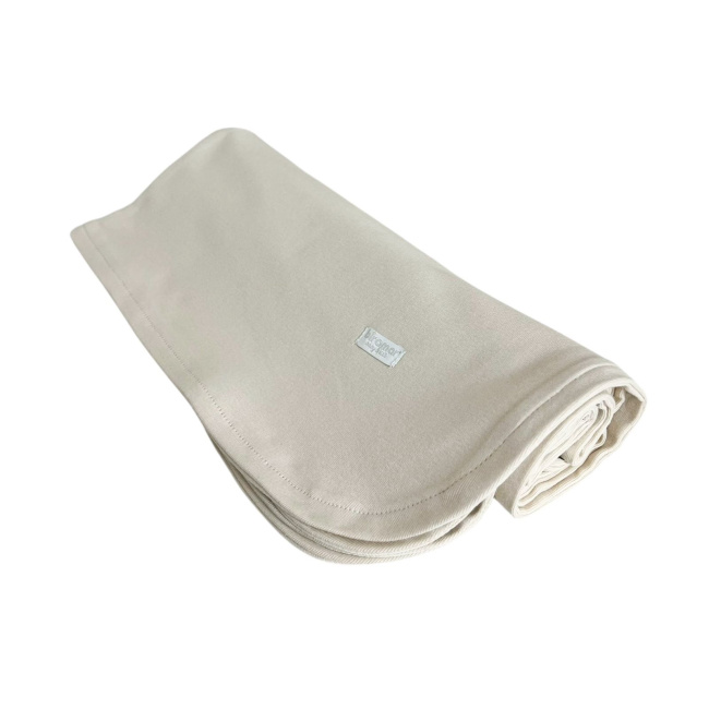 Manta para Bebê Malha Dupla Suedine Off White