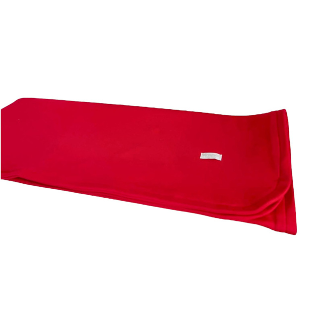 Manta para Bebê Malha Dupla Suedine Vermelho