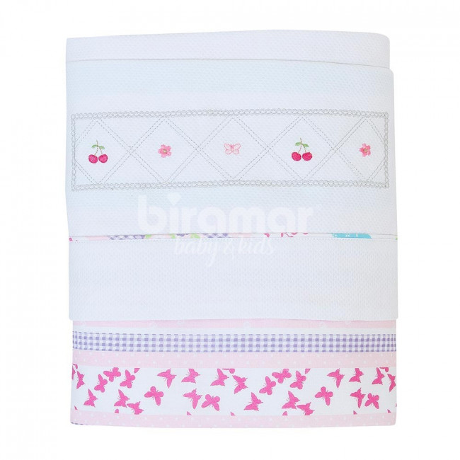 Manta para Bebê Piquê Clementine Rosa