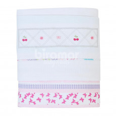 Manta para Bebê Piquê Clementine Rosa