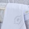 Manta para Bebê Piquê Damask Branco