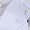 Manta para Bebê Piquê Damask Branco