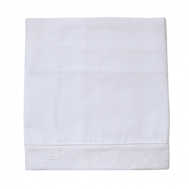 Manta para Bebê Piquê Kingdom Branco