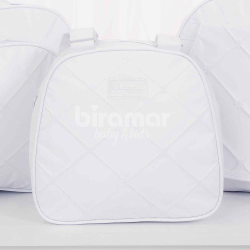 Mini Bolsa para Bebê Algodão Doce Branca