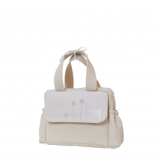 Mini Bolsa para Bebê Love Flowers Creme/Rosa