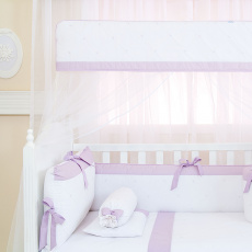 Mosquiteiro para Berço com Capa Viés Glamour Lilás