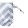 Necessaire Chevron Cinza