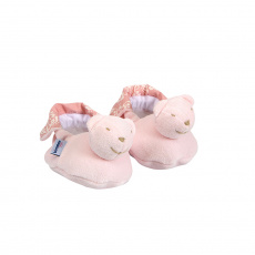 Pantufa para Bebê Estampa Jardim Secreto Arabesco Rosa