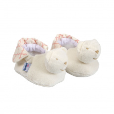 Pantufa para Bebê Estampa Jardim Secreto Nice Rosa