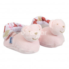 Pantufa para Bebê Estampa London Rosa