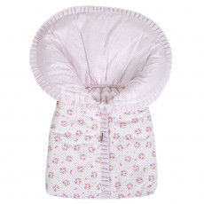 Porta Bebê Tiffany Floral  Rosa