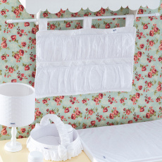 Porta Fraldas para Bebê 1 Peça Laise Chantilly Branco