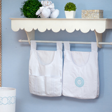 Porta Fraldas para Bebê 2 Peças Deville Azul