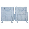 Porta Fraldas para Bebê 2 Peças Linho Azul