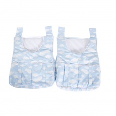 Porta Fraldas para Bebê 2 Peças Nuvem Azul