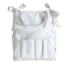 Porta Fraldas para Bebê 2 Peças Piquet Branco