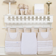 Porta Fraldas para Bebê 3 Peças Bless Nude