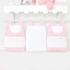 Porta Fraldas para Bebê 3 Peças Bless Rosa