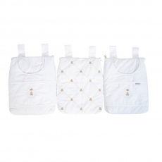 Porta Fraldas para Bebê 3 Peças Theodore Branco