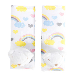 Protetor de Cinto para Bebê Estampa e Bordado Rainbow Colorido