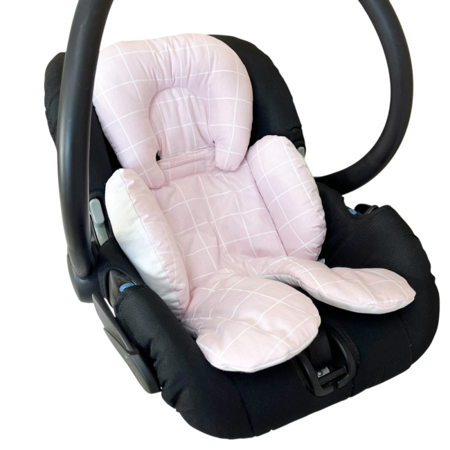 Redutor de Bebê Conforto com Encosto Removível Boston Rosa