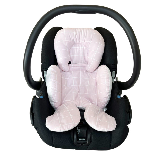 Redutor de Bebê Conforto com Encosto Removível Boston Rosa