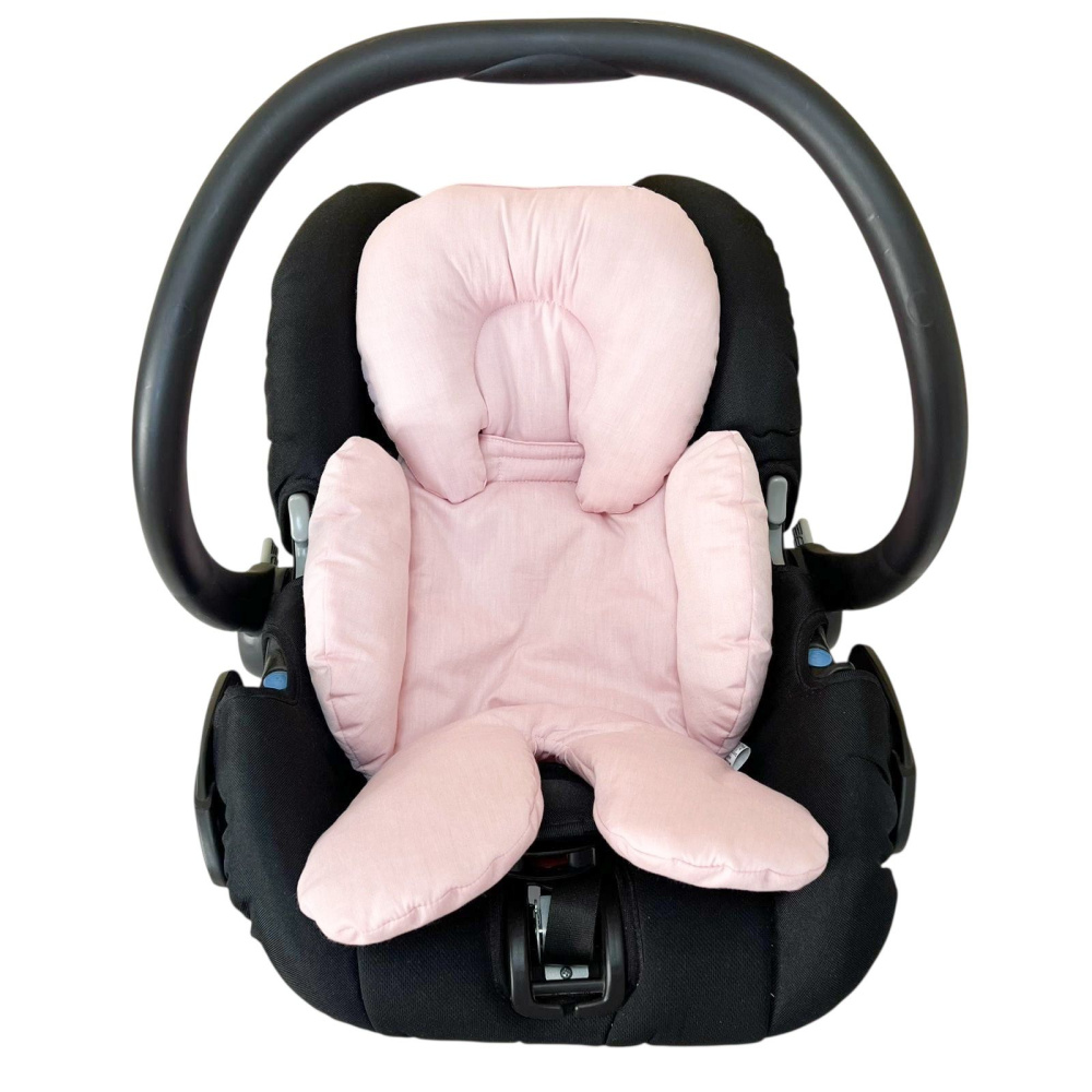 Redutor de Bebê Conforto com Encosto Removível Chambray Rosê - Baby ...