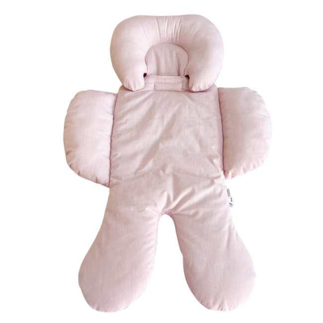 Redutor de Bebê Conforto com Encosto Removível Chambray Rosê