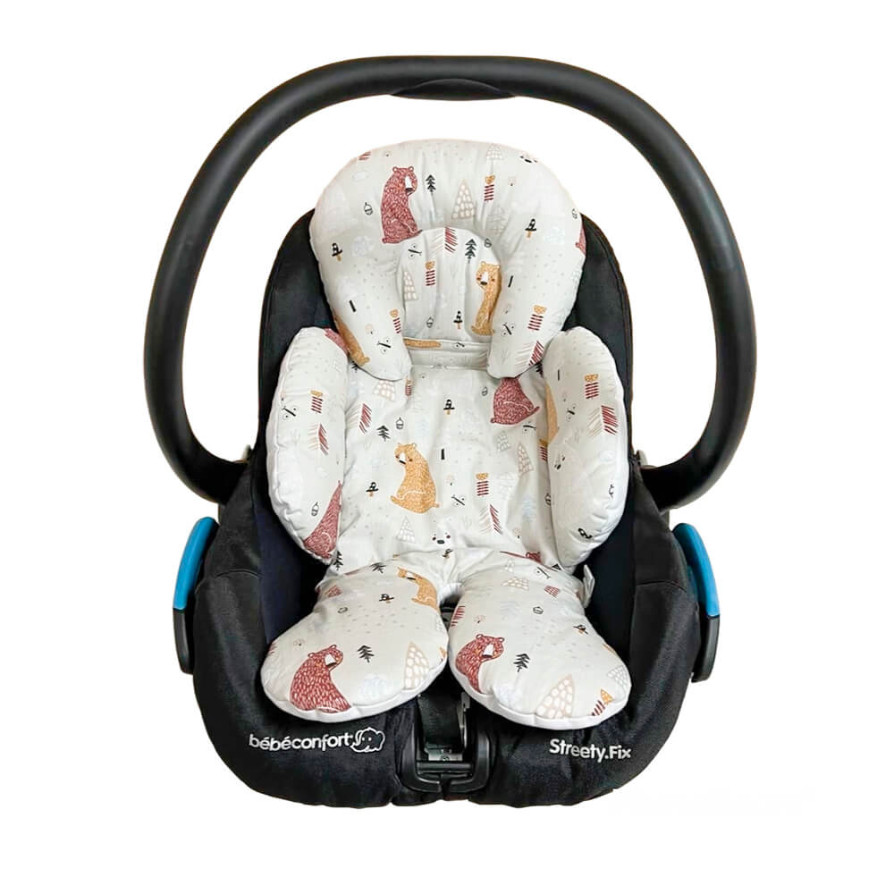 Redutor de Bebê Conforto com Encosto Removível Ursos e Poás - Baby ...