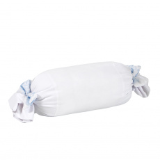 Rolinho Avulso para Bebê Branco / Laço Jouy Azul