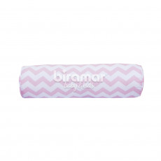 Rolinho Avulso para Mini Berço e Berço Soho Chevron Rosa (46cm x 12cm)