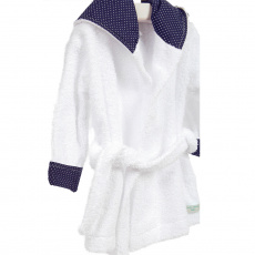 Roupão para Bebê Fleur de Lis Marinho