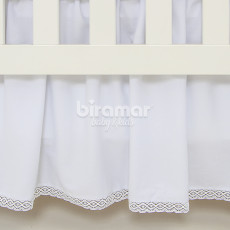 Saia para Berço Entremeio Branco