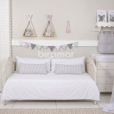 Sofá Cama 5 Peças New York Mini Triângulo Colorido