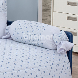 Kit Cama Babá 7 peças com Saia Lollipop II Balãozinho Azul
