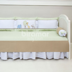 Kit Sofá Cama 7 peças Zoo Bege