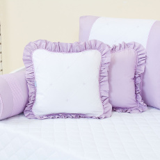 Kit Cama Babá 9 Peças com Saia Glamour Lilás