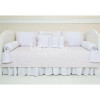 Kit Cama Babá 9 Peças com Saia Provençal Rosa
