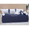 Kit Cama Babá 9 Peças com Saia Versailles Marinho