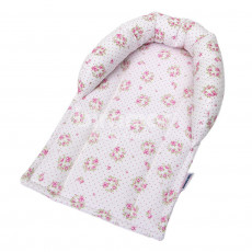 Suporte de Cabeça para Bebê Tiffany Floral  Rosa