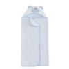 Toalha de Banho para Bebê Felpuda Revestida Fralda Bichinhos Urso Baby Azul